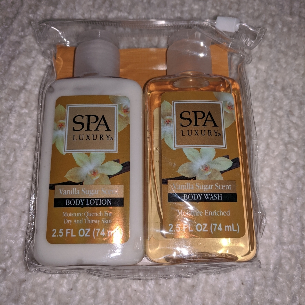 NWT! Spa Luxury Lotion & Body Wash Set